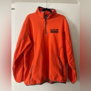 XL Cleveland Browns quarter zip fleece jacket